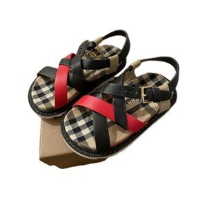 Stylish Kids Sandals - Black and Red